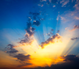 Wall Mural - Sunset Sky