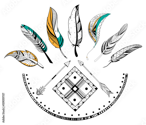 arrow-and-feather-for-tribal-boho-style