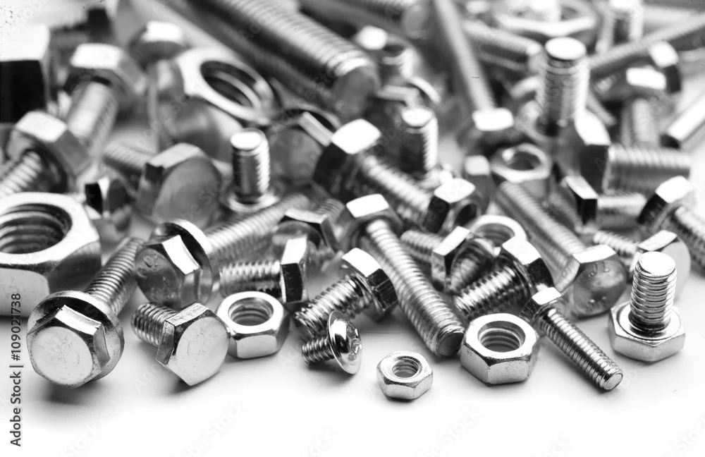 Detail einer geschnittenen Gewindebohrung