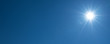 canvas print picture - Sonniger blauer Himmel als Hintergrund