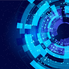 Leinwandbilder - abstract glowing technology background.