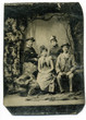 Tintype, circa 1880, USA, of group posed in studio
