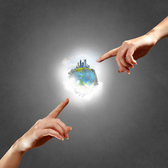 Wall Mural - idea of earth creation