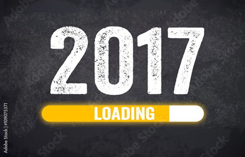 Glücksklee, Klee, Silvester, Glücksbringer, Willkommen 2017 Poster
