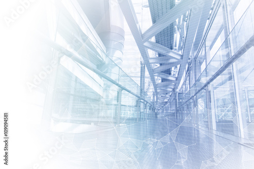 Fotografía smart building and mesh network, abstract image visual