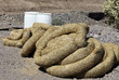 Construction erosion pollution control straw wattle tubes