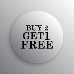 Poster - Buy 2 get 1 free offer icon