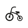 Tricycle icon. design. Bike, bicycle symbol. web. graphic. AI. app. logo. object. flat. image. sign. eps. art. picture - stock
