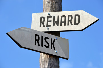 Poster - Risk and reward signpost