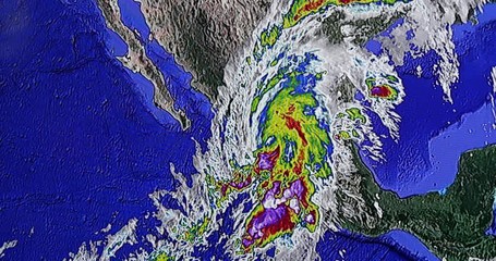 4k Hurricane Patricia is an active, powerful, but weakening tropical cyclone impacting Western Mexico