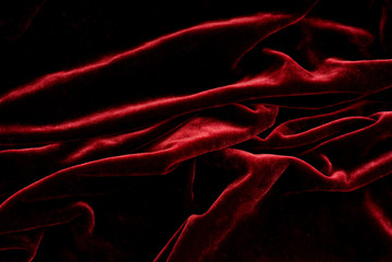 close up of elegant red velvet - fashion design - abstract background