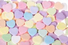 Close Up Candy Hearts For Your Sweetheart. Blank No Message