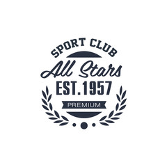 Wall Mural - Classic Sport Label All Stars