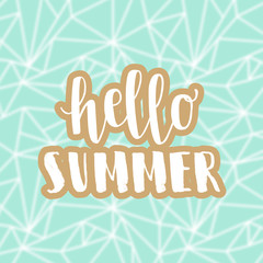 Aufkleber - Summer hipster boho background