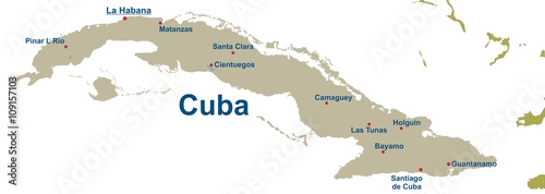 Map of Cuba