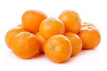 Clementine  Isolated.  Mandarin.  Orange. Tangerine