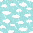 © LilaloveDesign - Seamless pattern with clouds, rain, snow