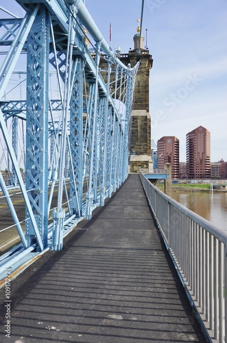 The Roebling Suspension Bridge Over The Ohio River In Cincinnati Buy This Stock Photo And Explore Similar Images At Adobe Stock Adobe Stock