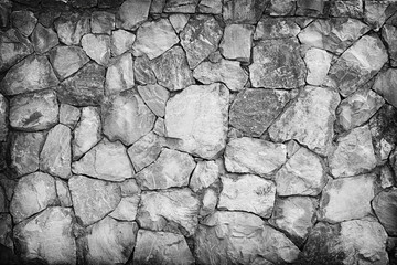 Wall Mural - Stone wall texture or background. Gray color