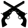 © vostal - Classic Wild West handguns / Hand drawing, vector illustration