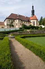 Wall Mural - Cloister in the historic town Kadan in Northern Bohemia, Czech republic.