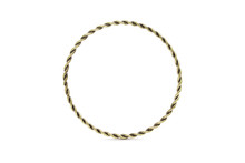 Trendy Twisted Antique Gold Bangle
