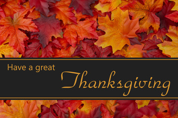 Wall Mural - Happy Thanksgiving Greeting