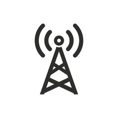 Wall Mural - Communication tower - vector icon.