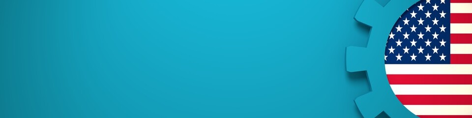 web banner, header layout template. usa industry