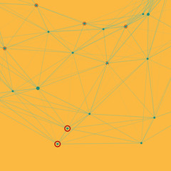 Aufkleber - Abstract background with dotted grid