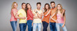 © kiuikson - Group of beautiful models in colorfull clothes