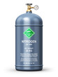 Liquefied nitrogen industrial gas container