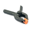 © exopixel - Clamp with orange plastic jaws, isolated over the white background
