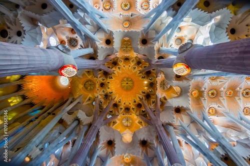 Fotografia Intérieur de La Sagrada Familia