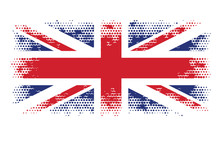 Great Britain Flag Halftone