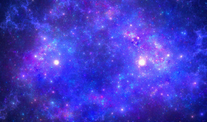Wall Mural - deep space nebula with stars.