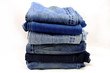 © wongchai1972 - Jeans pile isolated on white background