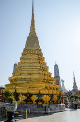 Golden chedi of Wat Phra Kaew Bangkok