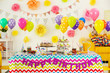 © Africa Studio - Colorful dessert table with decoration for child birthday