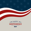 Vector Illustration of a 4th of July Independence Day Background