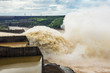 Water spillway at Itaipu Dam, on the border of Brazil and Paraguay.