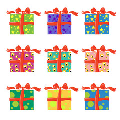 Wall Mural - Gift boxes set