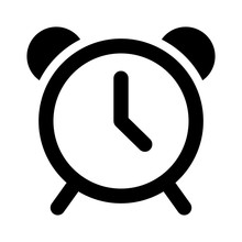 Alarm Clock Flat Icon For Apps And Websites