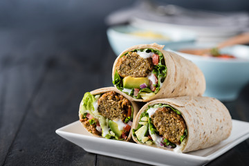 Poster - Vegetarian falafel wraps