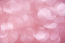 De-focused Blur Pale Big Rose Haze Lights - Abstract Light Pink