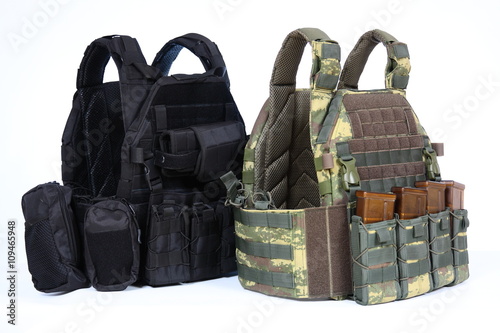 Fotografía Tactical Vest for army with bulletproof and ammo