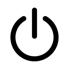 power on or turn power off flat icon for apps and websites