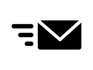 Send email message flat icon for apps and websites 