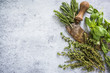 © marcin jucha - Herbs and spices border background