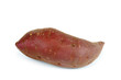red yam on white background